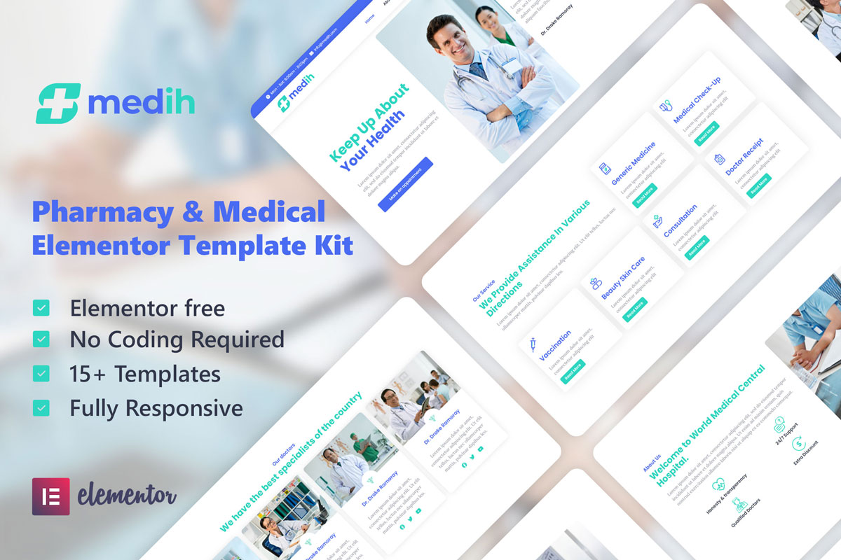 Pharmacy & Medical Elementor Template Kit