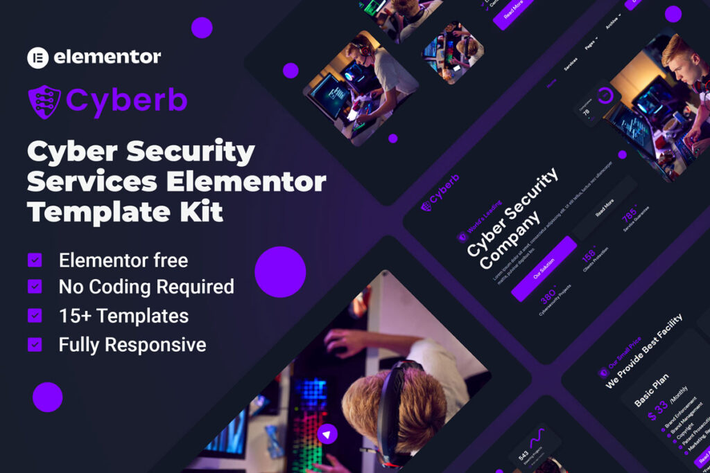 Cyber Security Services Elementor Template Kit