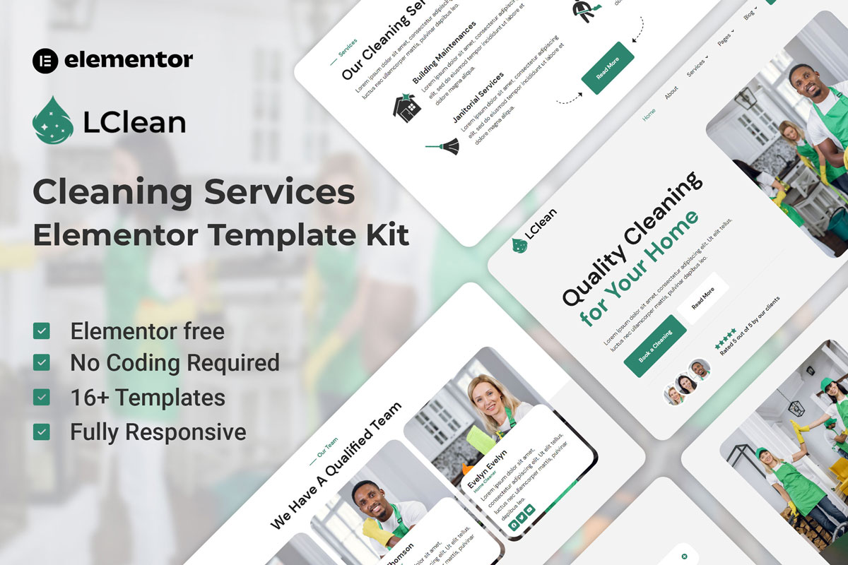 Cleaning Services Elementor Template Kit