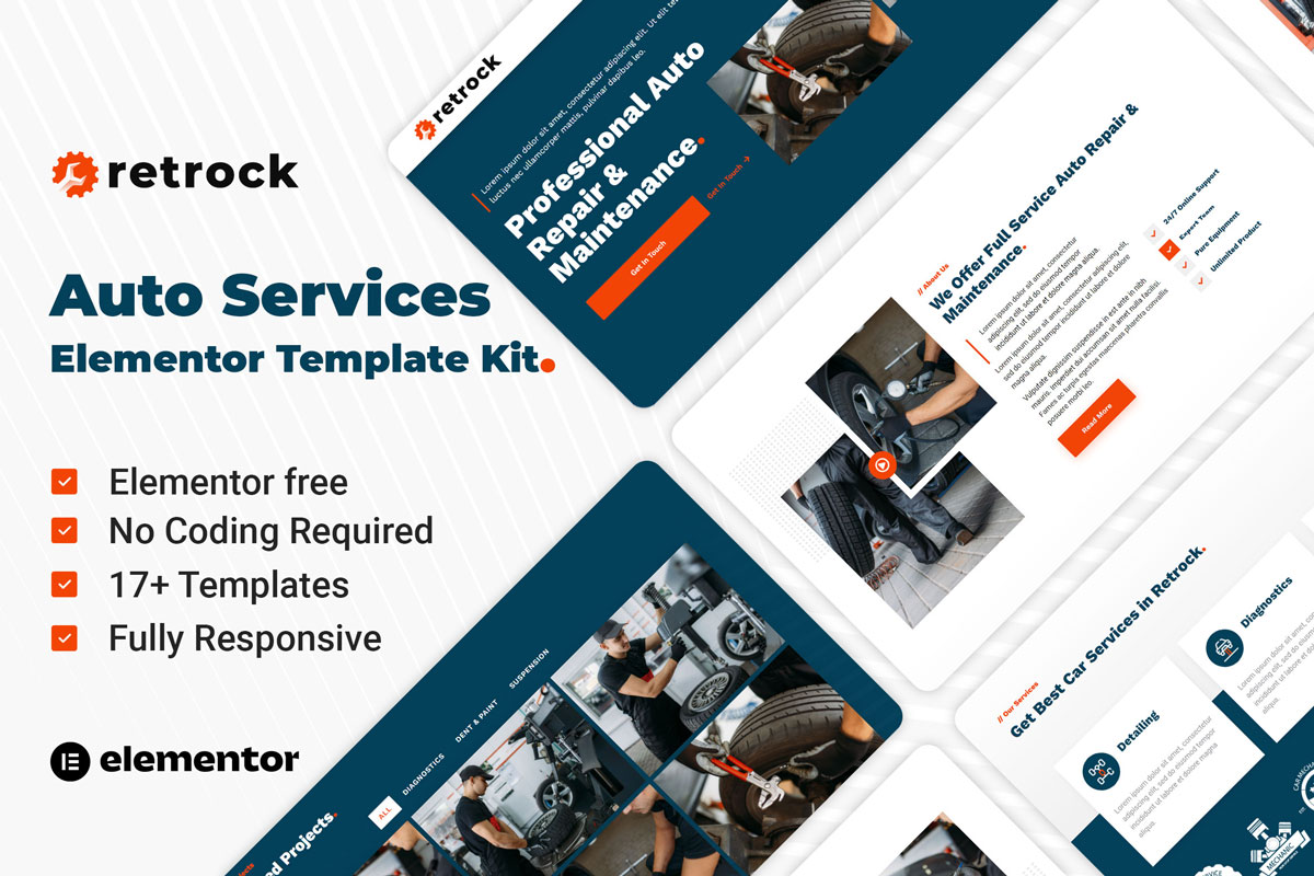 Car Repair & Auto Service Elementor Template Kit