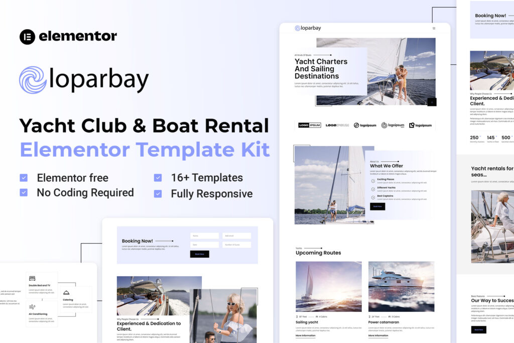 Loparbay - Yacht Club & Boat Rental Elementor Template Kit